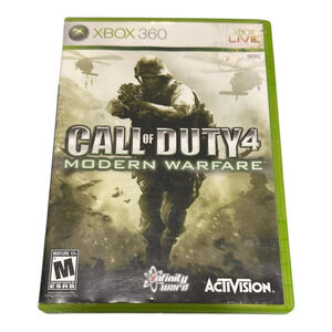 Call Of Duty 4 Modern Warfare Xbox 360 Video Game Complete M Rated Activision